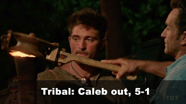Caleb out, 5-1