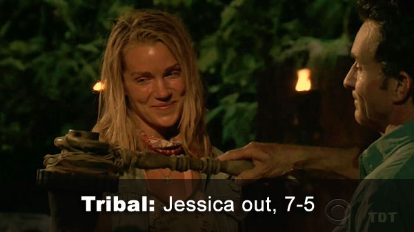 Jessica out, 7-5