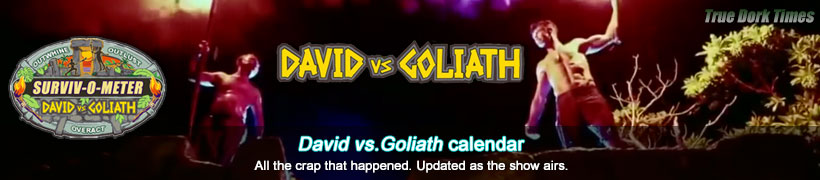 Survivor 37: David vs. Goliath calendar