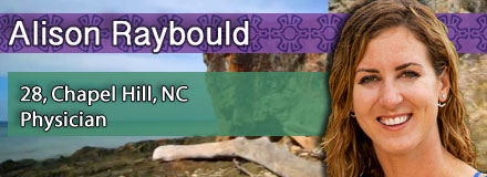 Alison Raybould, 28, Chapel Hill, NC