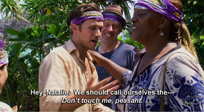 Don't touch me, peasant