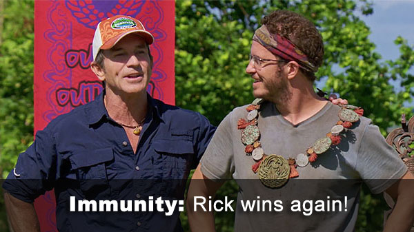 Rick wins immunity