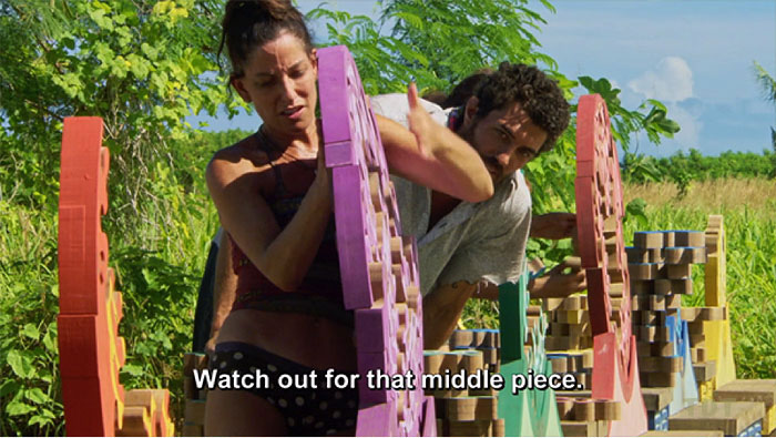 Chris helps Julie