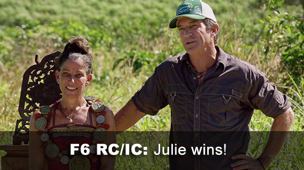 Julie wins RC/IC
