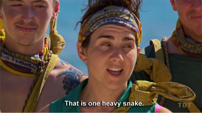 One heavy snake