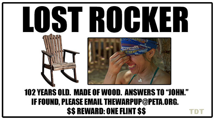 Lost her rocker