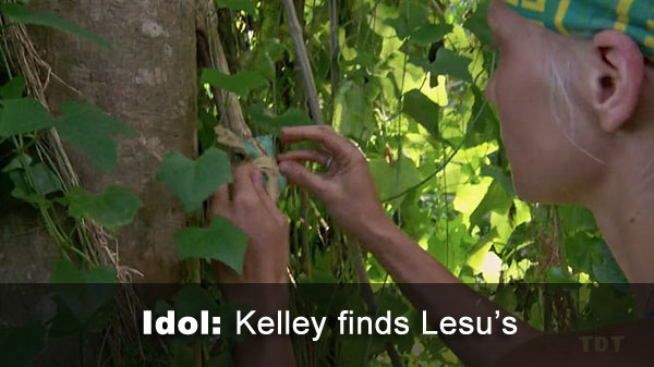 Kelley finds idol