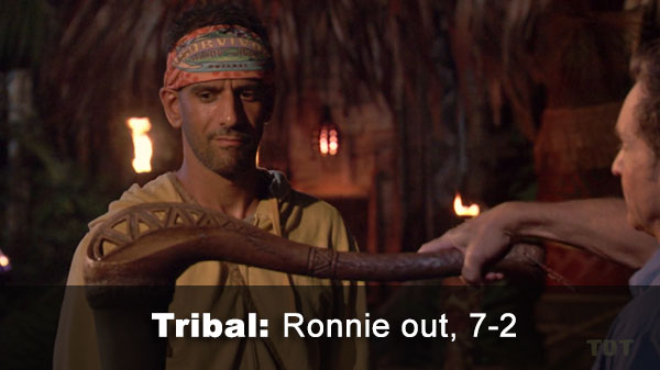 Ronnie out, 7-2