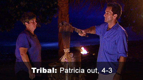 Patricia out, 4-3