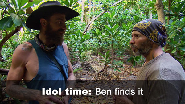 Ben finds idol