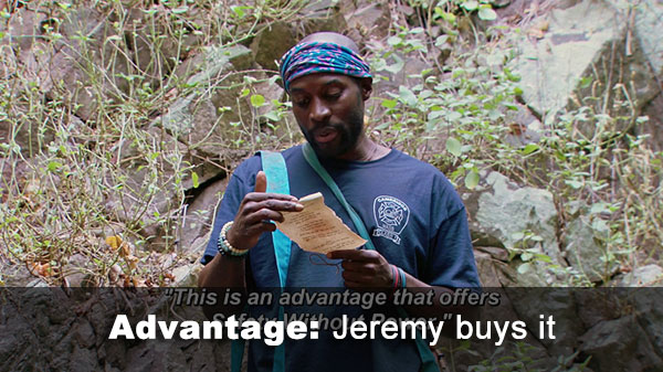 Jeremy buys advantage