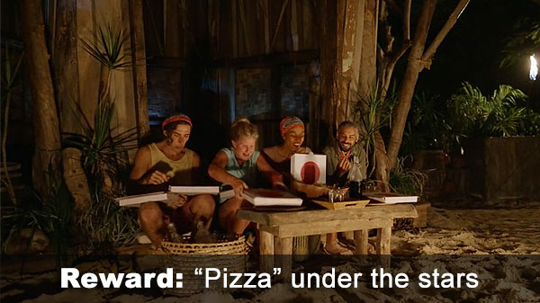 The reward is Fijian pizza