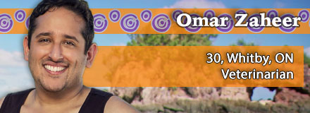Omar Zaheer, 30, Whitby, ON