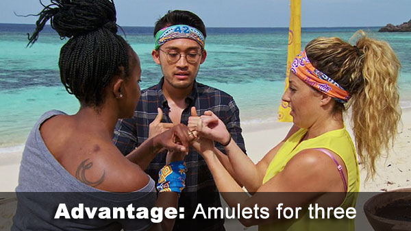 Drea, Lindsay, Hai gets amulets