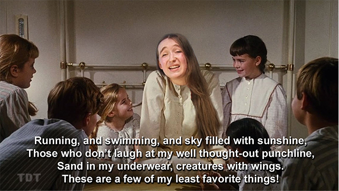 A few of my least favorite things