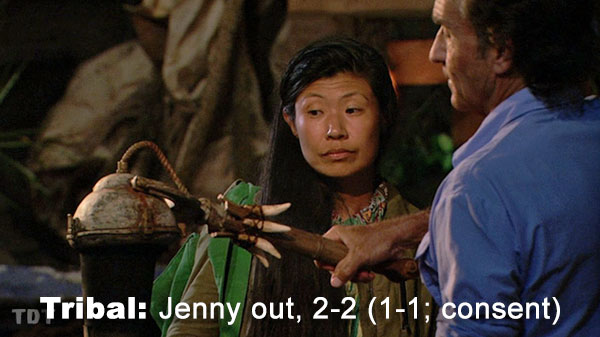 Jenny out, 2-2 (1-1)