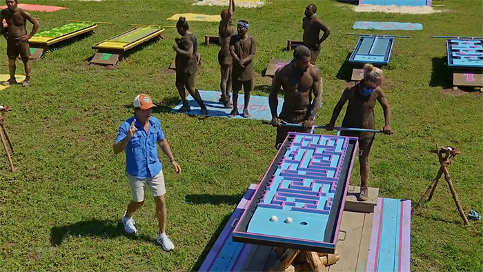 Ryan on the table maze