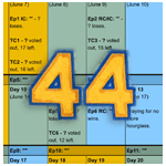 Survivor 44 calendar