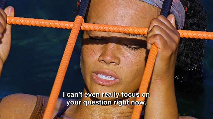 Lauren, mid-challenge