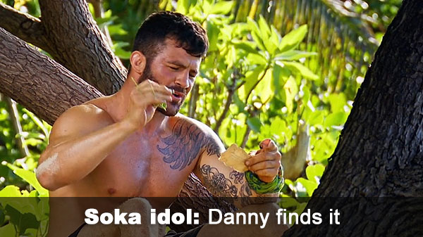 Danny finds idol