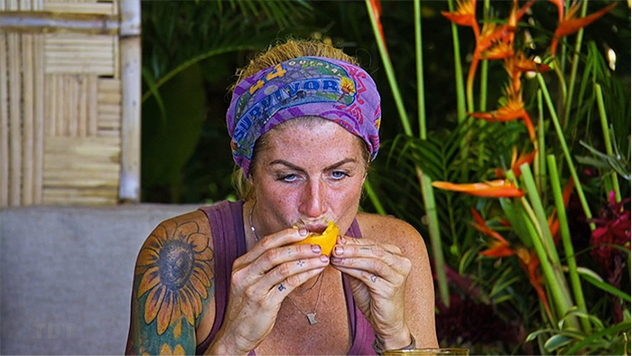 Carolyn eating