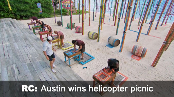 Austin wins RC, helicopter date