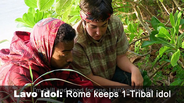 Rome keeps 1-Tribal idol Rome keeps 1-Tribal idol