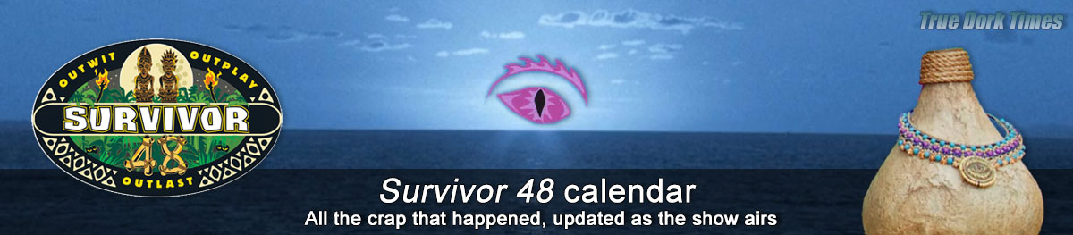 Survivor 48 calendar