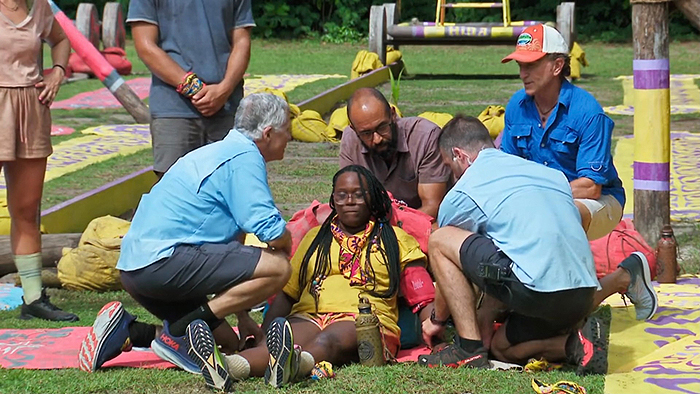 Kristina getting medical attention Kristina getting medical attention