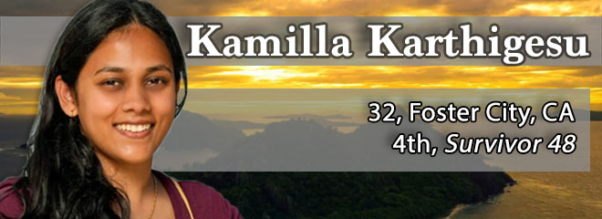 Kamilla Karthigesu, 32, Foster City, CA