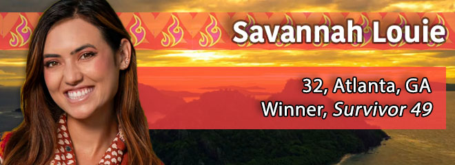 Savannah Louie, 32, Atlanta, GA