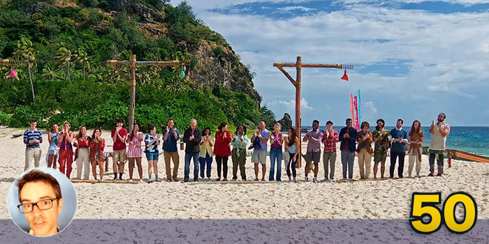 A large quantity of Survivor - Jeff Pitman's Survivor 50 recaps