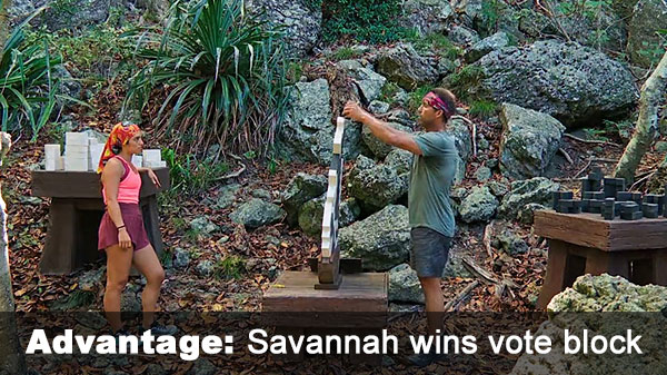 Savannah wins vote block