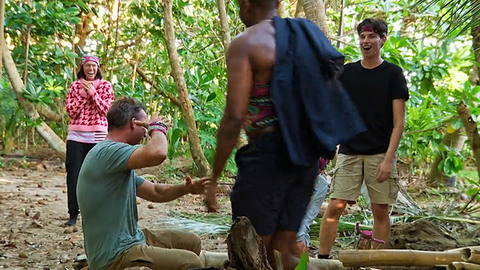 Colby refusing to look at Kyle in a tube top