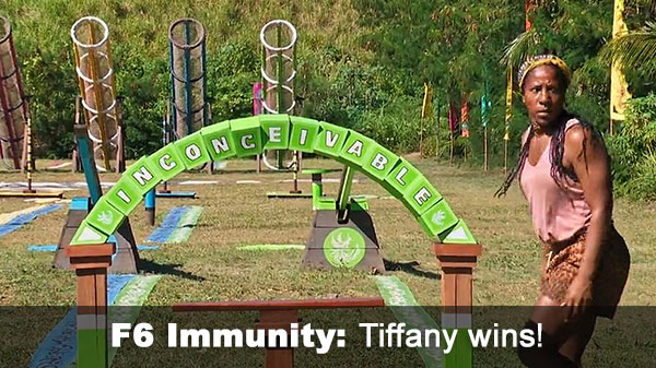 Tiffany wins F6 IC