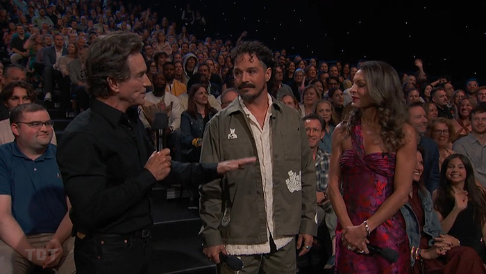 Probst talks to Ozzy and another person Probst talks to Ozzy and another person