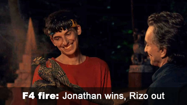 Rizo out via fire