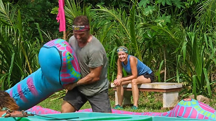 Chrissy watching Colby handle his snake Chrissy watching Colby handle his snake