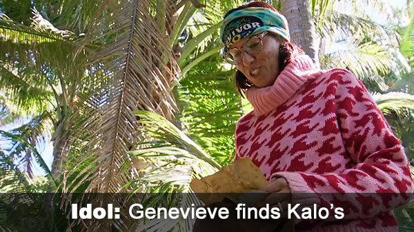 Genevieve finds Kalo idol, send to Rizo