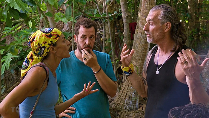 Coach giving orders to Stephenie and Devens Coach giving orders to Stephenie and Devens