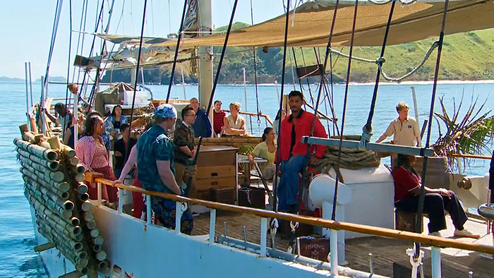 The cast on the ship The cast on the ship