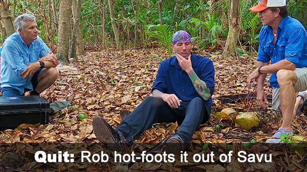 Rob quits