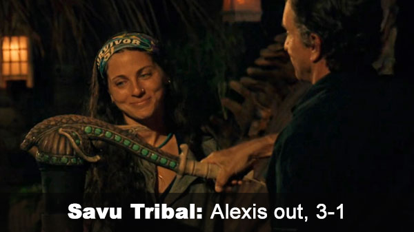 Alexis out, 3-1