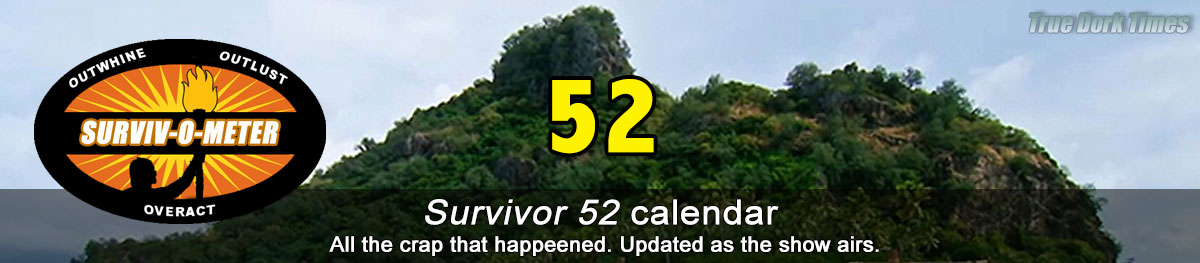 Survivor 52 calendar