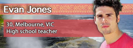 Evan Jones, 30, Melbourne, VIC