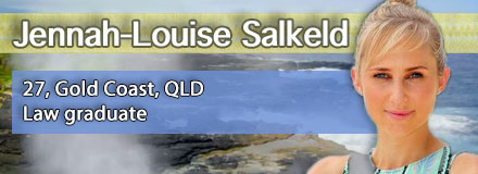 Jennah-Louise Salkeld, 27, Gold Coast, QLD