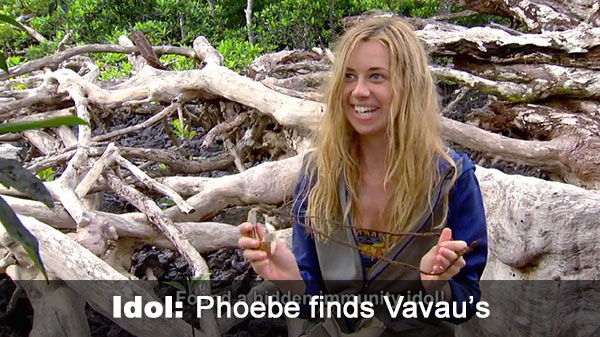 Phoebe finds Vavau idol