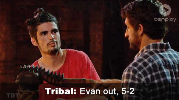 Evan out, 5-2
