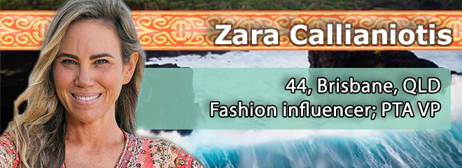 Zara Callianiotis, 44, Brisbane, QLD