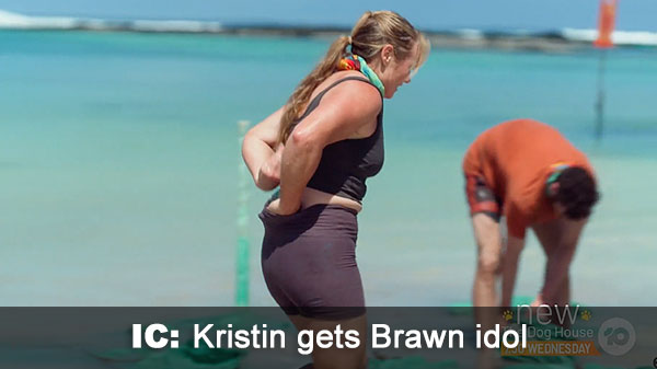 Kristin finds idol Kristin finds idol